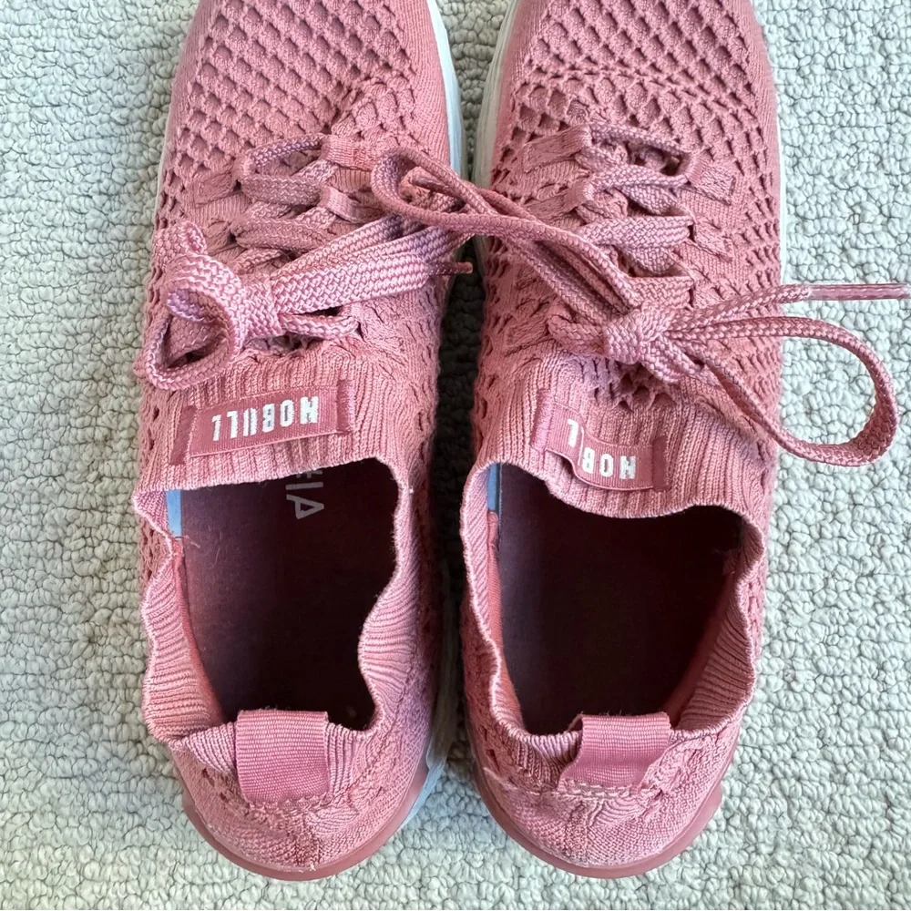 NOBULL diamond knit runner in “redwood”